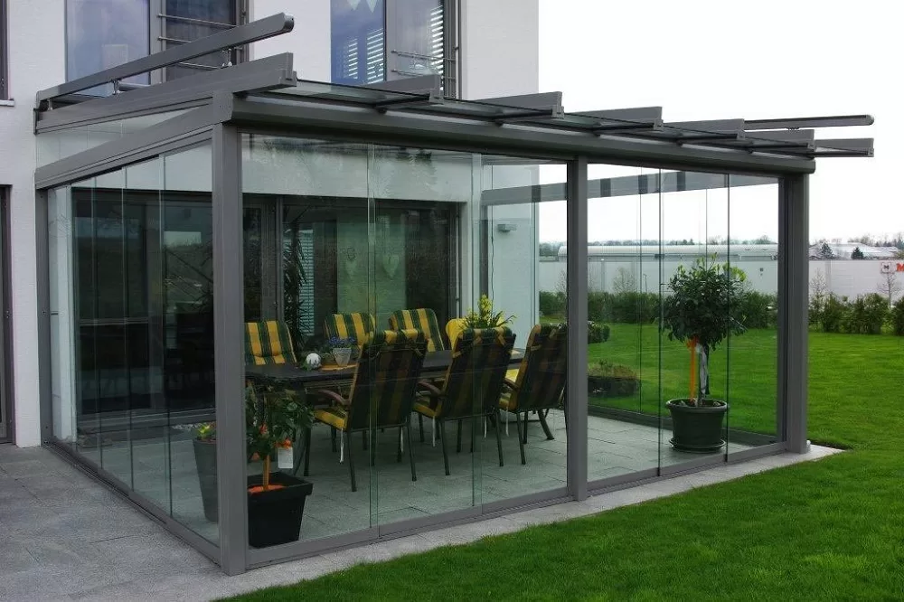 conservatory, glass greenhouse, wintergarden